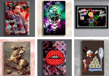 I will do amazing canvas wall art similar to ikonick canvas design