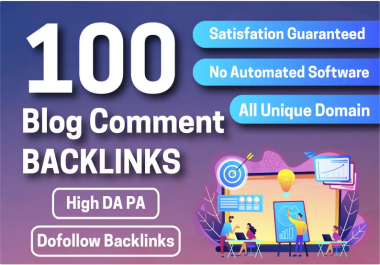 100 unique domain do follow SEO blog comments backlinks