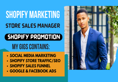 I will do automated shopify marketing sales funnels and affiliate link promotion