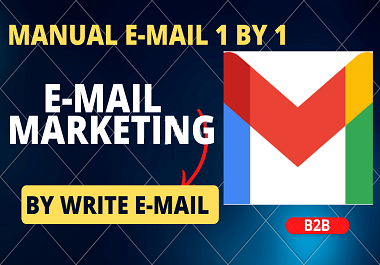 I will do email marketing by sending email physically 1 by 1