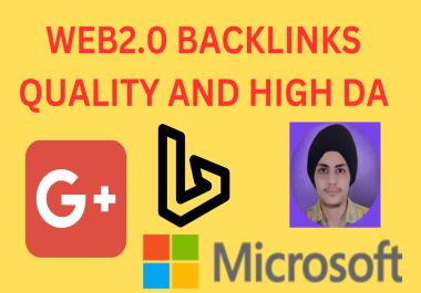 I will build 250 web 2 0 backlinks which will increase your website's DA