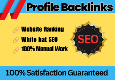 Create 20 Quality Profile Backlinks DA 50+