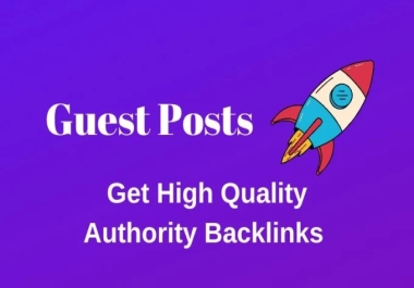 I will publish Guest Posts on My websites. Real Traffic Websites