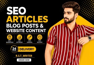 I Will Write SEO Articles, Blog Posts and Website Co...