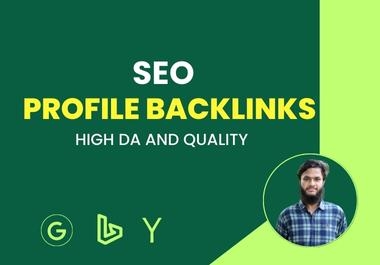 I will provide unique 200 high quality SEO profile backlinks