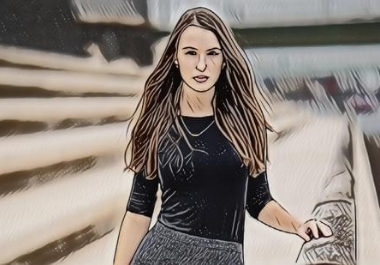 I will make your photo into stunning cartoon art design