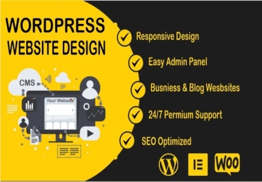 I will design or redesign professional Wordpress website