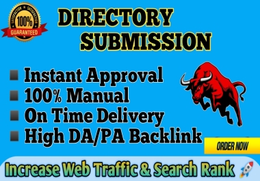 110 Instant Approval Directory Submissions Dofollow backlinks with Manual work