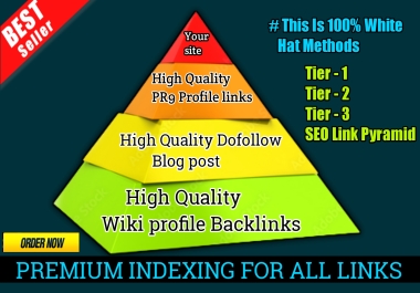 Get pyramid 100 links +2000 Tier-3 SEO Backlinks service for your Top Ranking Website