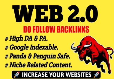 Get 2023 updated 50 Web2.0 Contextual Dofollow SEO Backlinks