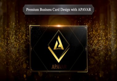 Premium Business Card Design with APAVAR
