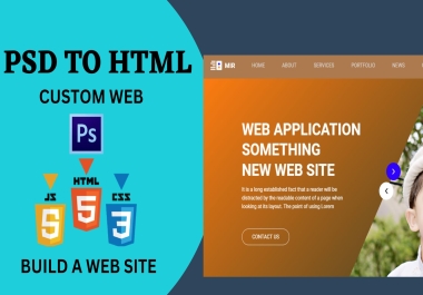 I will convert psd to html,  xd to html,  figma to html
