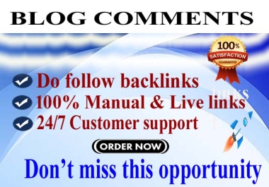 I Will Create 151 Dofollow comments Backlinks TO Boost Your Website Ranking