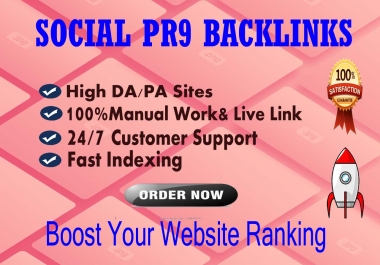Top Quality 110 PR9 Backlinks For Website Ranking