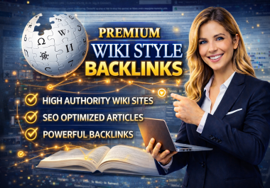 500 Premium Wiki-Style Backlinks Increase Rankings & Website Authority