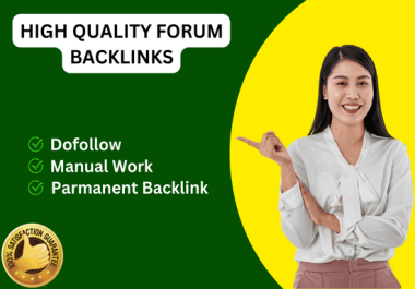 I will do 60 forum posting,  unique domain dofollow forum backlinks