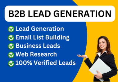 I will do targeted 100 b2b linkedin lead generation