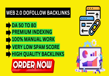 I will create 80 Dofollow WEB 2.0 Backlinks