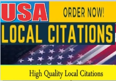 I will do 500 USA local citations and directories for local seo