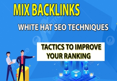 I will build 130 mixed SEO backlinks with high authority links.