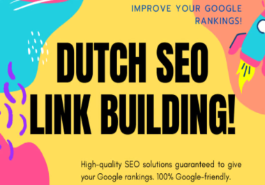 100 Dutch Backlinks on High DA sites