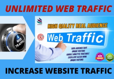 100,000 Organic web traffic to your website/blog