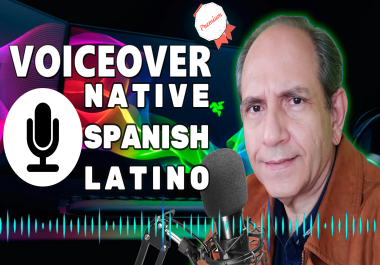 I will record 1000 words voiceover voice over in spanish for youtube in 24 hours.