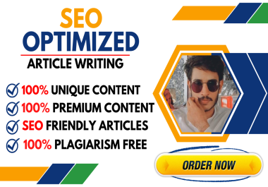 I will write 1000 words SEO optimized articles and blog posts