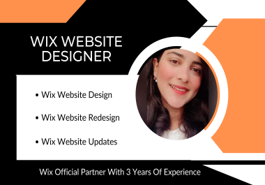 Wix website design,  Wix website redesign & Wix migration for your business