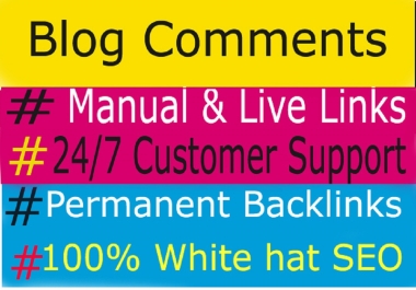 I will give backlinks to 150 high DA blog comments of good quality