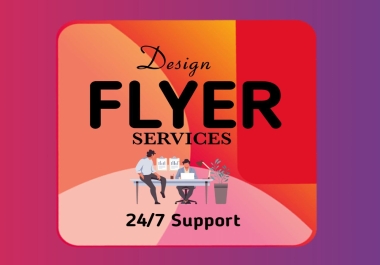 I will design your poster or flyer in English