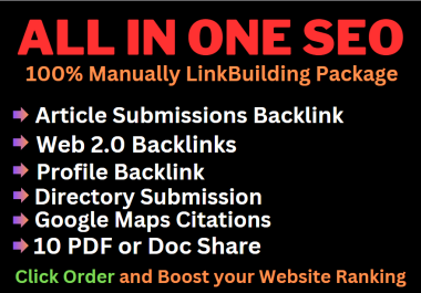 Get 750+ Manually Dofollow White Hat SEO Link Building Services With Mix Backlinks