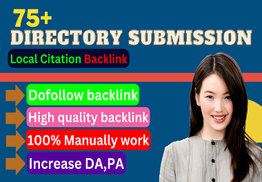 I will create 75 local citation and Directory Submission seo backlink