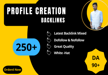 I will create 200 social profile backlinks for seo brand creation to your website