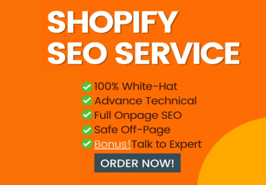 I will do shopify SEO services effectively to rank on google
