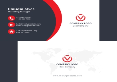 I will create a business card design with logo.