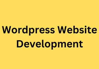 I will do wordpress website development and wordpress web designer, wordpress security