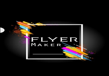 I can make trendy and eye catching Flyer Design in less amount and time.