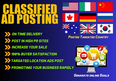 You will Get Top 100 ADs Posting Backlinks on Premium ADs Posting Sites for Google SERPs Top Ranking