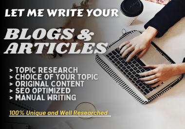 I Will Write 3 x 1000 words Premium quality articles ...