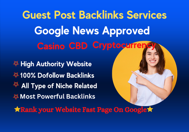I Will do high Authority dofollow guest post backlinks service on top site