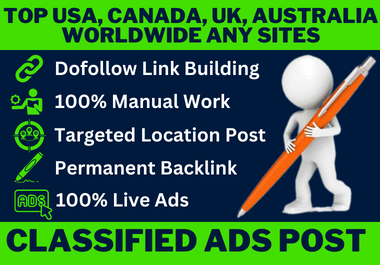 I will do 200 ads posting backlink