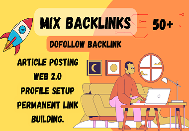 50 powerful mix backlinks for your website link building.