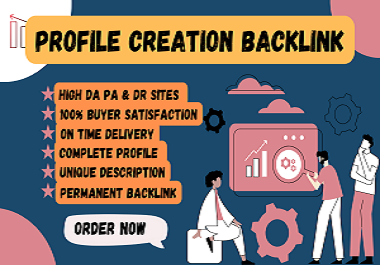 I will make 50 social profile creation backlinks for your website ranking.