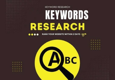 Keywords research and competitors analysis to rank in first page