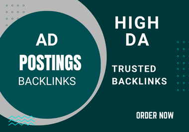 I will do 100 ads posting SEO friendly backlinks in top ranked sites