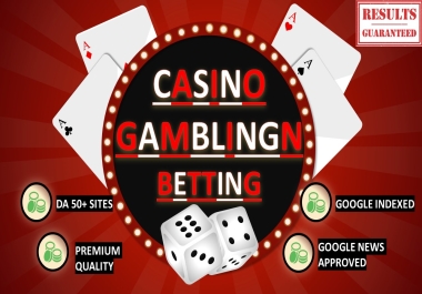 I'll Write & Publish 30 Google News Approved DA50+ Guest Posts for Casino Gambling CBD Crypto Sites