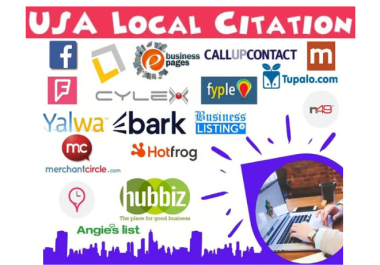 I will build top 70 USA local SEO Live citations from yext and moz list