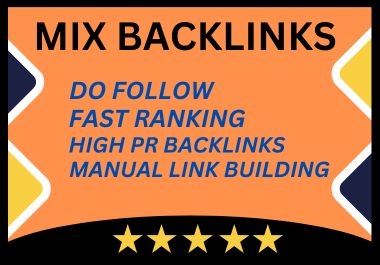 I will Manually provide 200 High Quality Mix SEO Do-follow Backlink