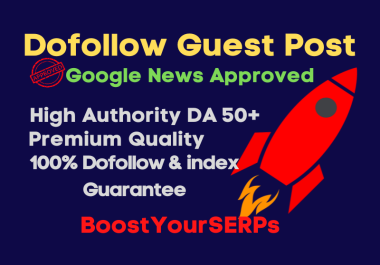I Will do high Authority dofollow guest post backlinks